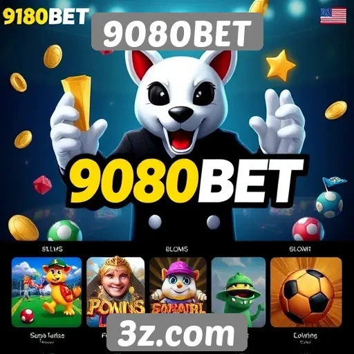 Variedade de jogos disponíveis na 9080BET